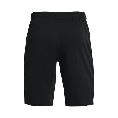 Under Armour Mens Rival Terry Shorts , Black (001)/Onyx White , Small