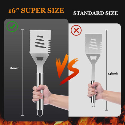 MUJUZE Grilling Accessories,Grill Accessories for Outdoor Grill,31pcs Grill Set Grilling Gifts for Men,BBQ Accessories Set,Stainless Steel Grill Kit with Apron for Outdoor,Camping,Backyard