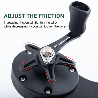 Goture Fishing Line Spooler for Fishing Reel, Available in Two Lengths Fishing Reel Line Spooler, Fits Spools up to 5.9 in Fishing Spooler, Adjustable Friction Machine Spooling Station System