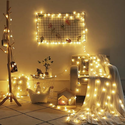 ITICdecor Star String Lights 15 FT 30 LED Fairy Christmas Light Battery Operated Indoor Outdoor Twinkle Lights Bedroom Decor for Party Wedding Xmas Tree (Warm White)