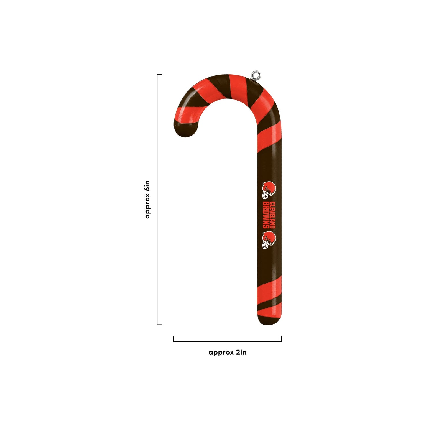 FOCO Cleveland Browns NFL 12 Pack Candy Cane Ornament Set