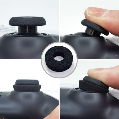 ZHI-NYLLDJS Controller Thumb Grips for PS5/4,Controller Thumb Caps for Xbox,Joystick Stick Grips for Switch Pro Controller,Precision Rings&Thumb Grips Set(30pcs)(Black&White) A&B&C