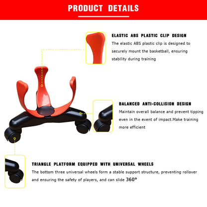 bibahala Sideways Low-Center Dribbling Sliding Clamps Basketball Training Equipment Improve Skills Agility Coordination Training Kit Suitable for Basketballs of Size 5, 6, and 7