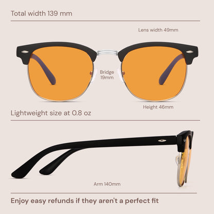 racico Computer Blue Light Blocking Glasses Blue Light Glasses Men Women, Anti Blu-Ray Clear Gaming Glasses Lenses