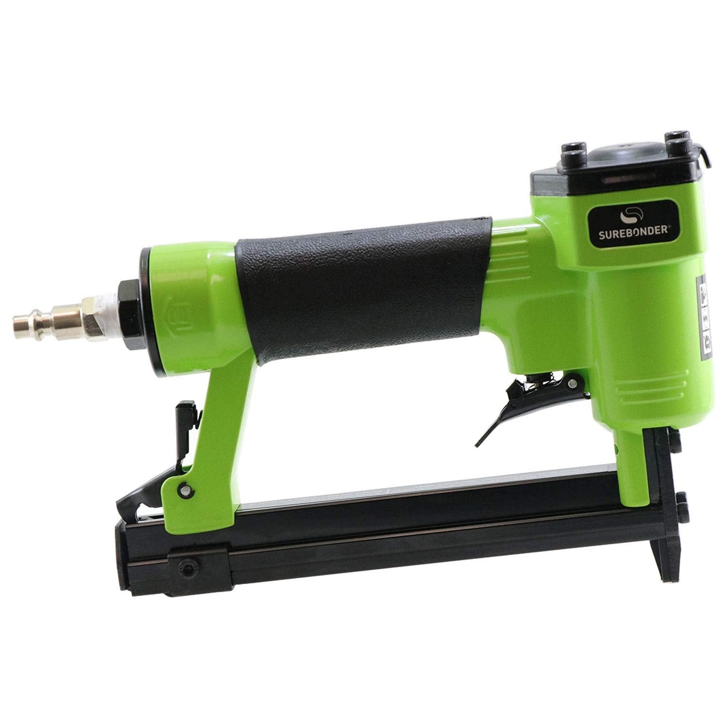 Surebonder Pneumatic 22G Narrow Crown Upholstery Staple Gun with Blow Molded Carrying Case (Air Compressor Needed - Not Included),9615A