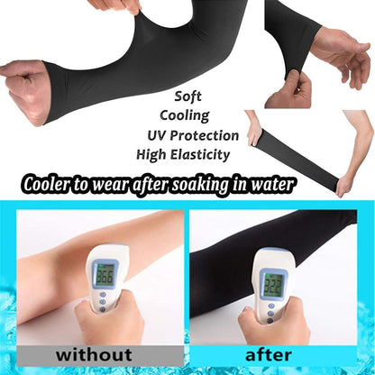 YQXCC 4 Pairs Arm Sleeves, Cooling UV Sun Protection Sports Compression Sleeves for Men Women, Golf Basketball Arm Sleeves