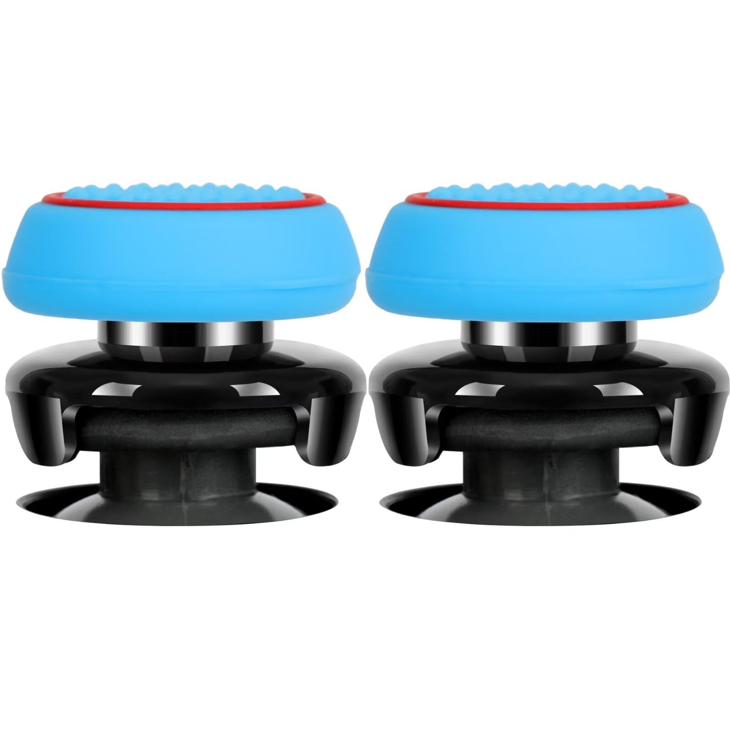 PS5 Controller Accessories PS4 Controller Grips Thumbstick Grips with 2 Pairs 9.9mm High Rise Joystick Grips and 16 Pieces Thumb Caps Compatible with PlayStation 4 and PlayStation 5 Controller-2T-B1