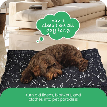 Molly Mutt Medium Large Dog Bed Cover - Calming Puppy Bed - Washable Pet Bed With Removable Cover
