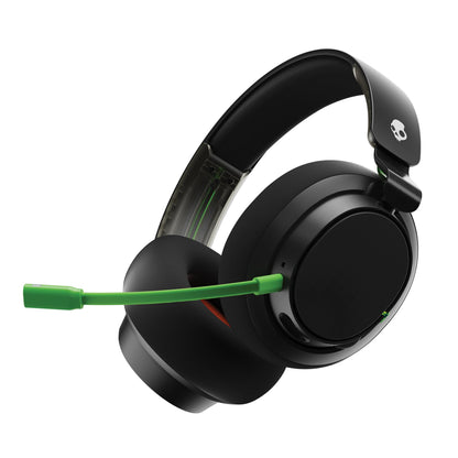 Skullcandy SLYR Pro Wireless Multi-Platform Gaming Headset, Bluetooth Headphones, 24 Hrs Battery, PC, Xbox, PlayStation, Nintendo Switch, 2.4GHz Low Latency Wireless Transmitter Included - Black/Green