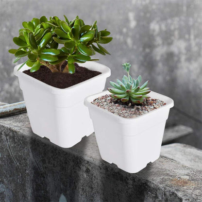 labworkauto Square Nursery Pots Plant Pots Grow Pots Nursery Container for Planting Soil Plants 3.15 Gallon 10Pcs