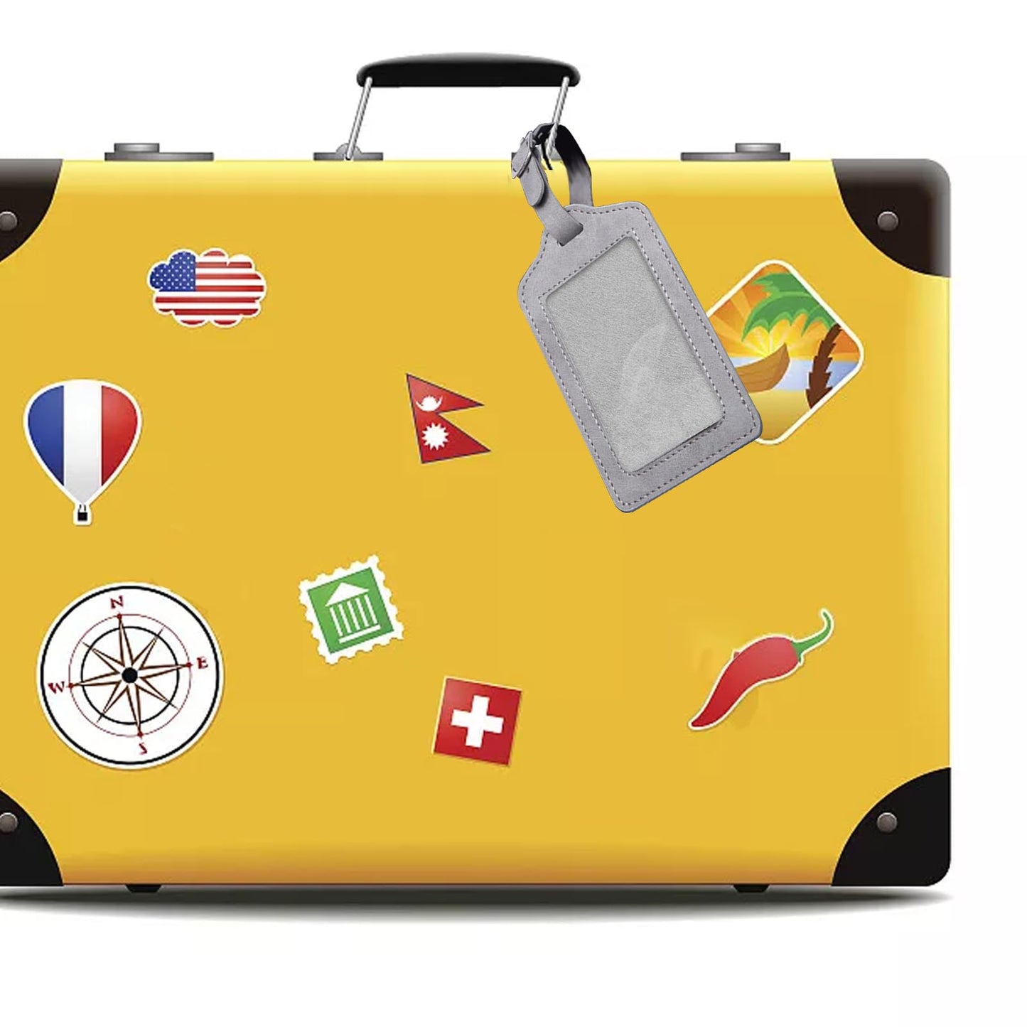 SUPERDANT Name Card Leather Luggage Tag Cutting Die Airplane Suitcase Labels Cut Punch Plane Luggage Tag Cutting Machine Wood Dies for DIY Leather Crafts
