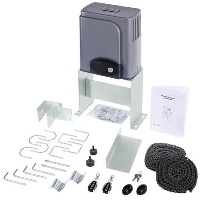 CO-Z APP Smart Automatic Sliding Gate Opener, 280W Electric Gate Opener for Doors up to 1400lb 40ft, Driveway Home Garden Gate Opening System, Gate Complete Kit with Remote Control & IR Sensor
