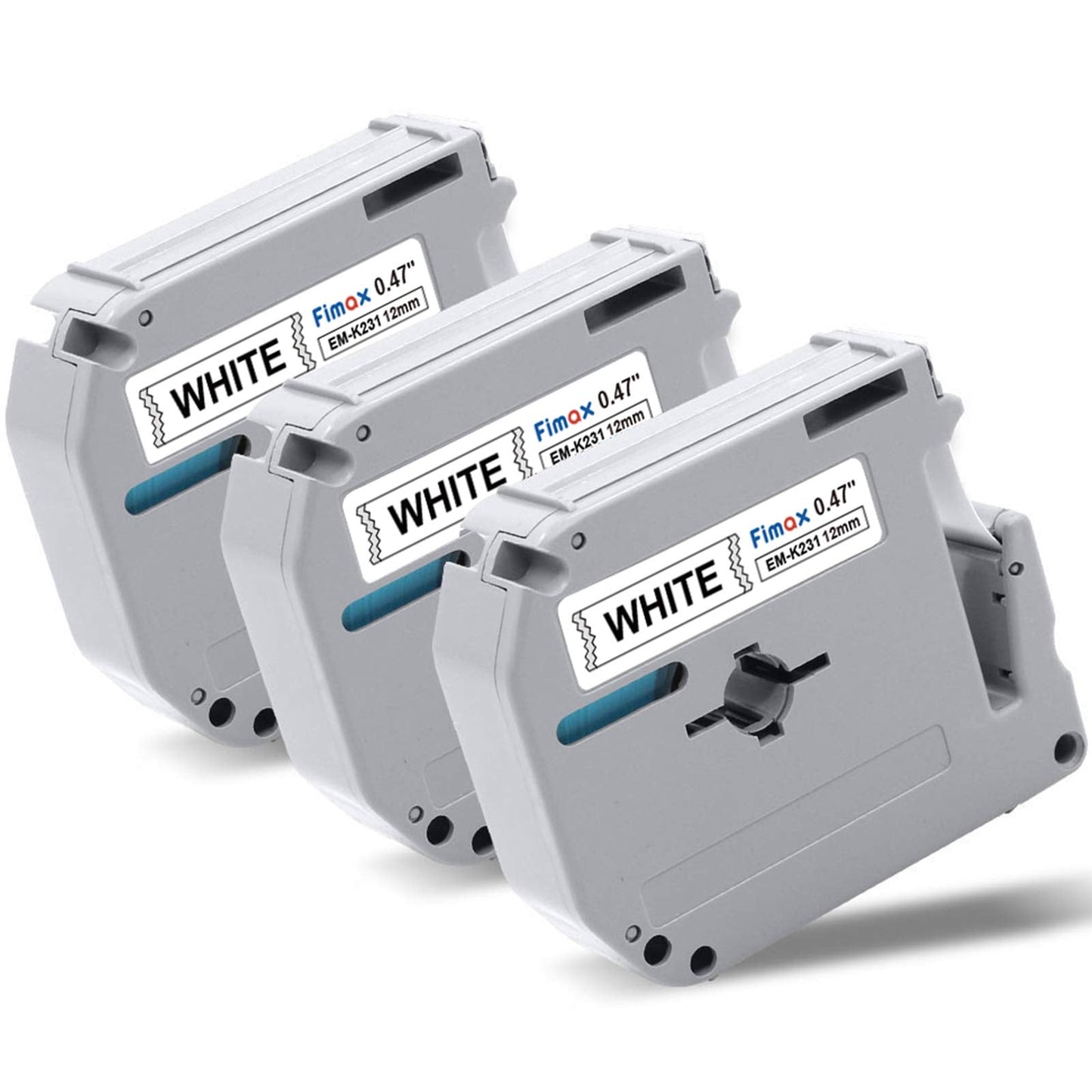 M-K231 12mm Replacement for Brother M Tape 0.47'' White M-K231s MK231 Label Tape Compatible with Brother Ptouch PTM95 PT-90 PT-70 PT-65 PT-60 PT-45 Label Maker (NOT for PTD210 PTD220, NO TZe TZ Tape)