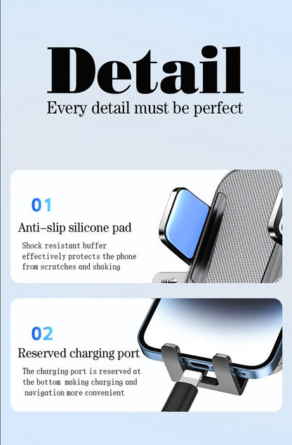 Phone Holders for Your Car with Metal Hook Clip, Air Vent Cell Phone Stand Car Mount, Universal Automobile Cradle Fit