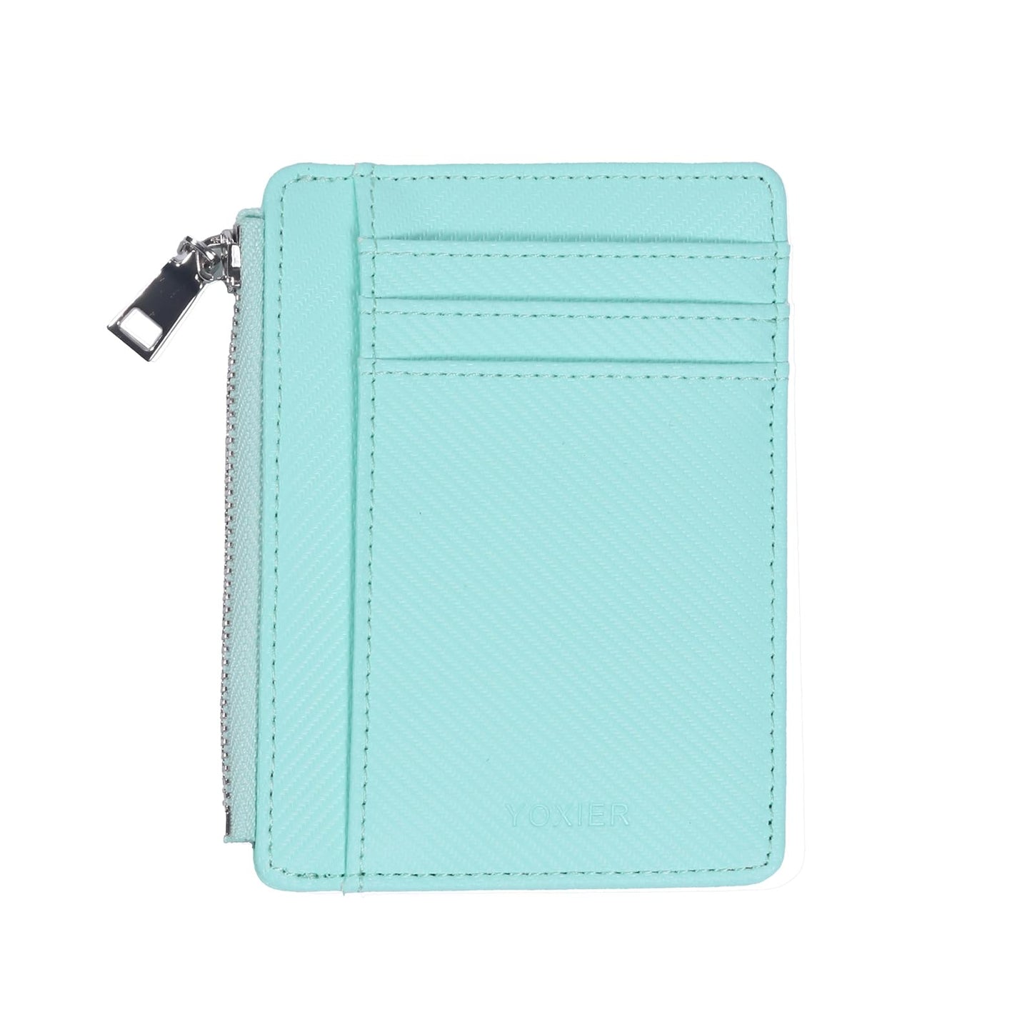 YOXIER Leather credit card holder，Slim Minimalist Card case, Front Pocket Card case, RFID Blocking, Credit Card Holder for Men & Women ，Card holder for men
