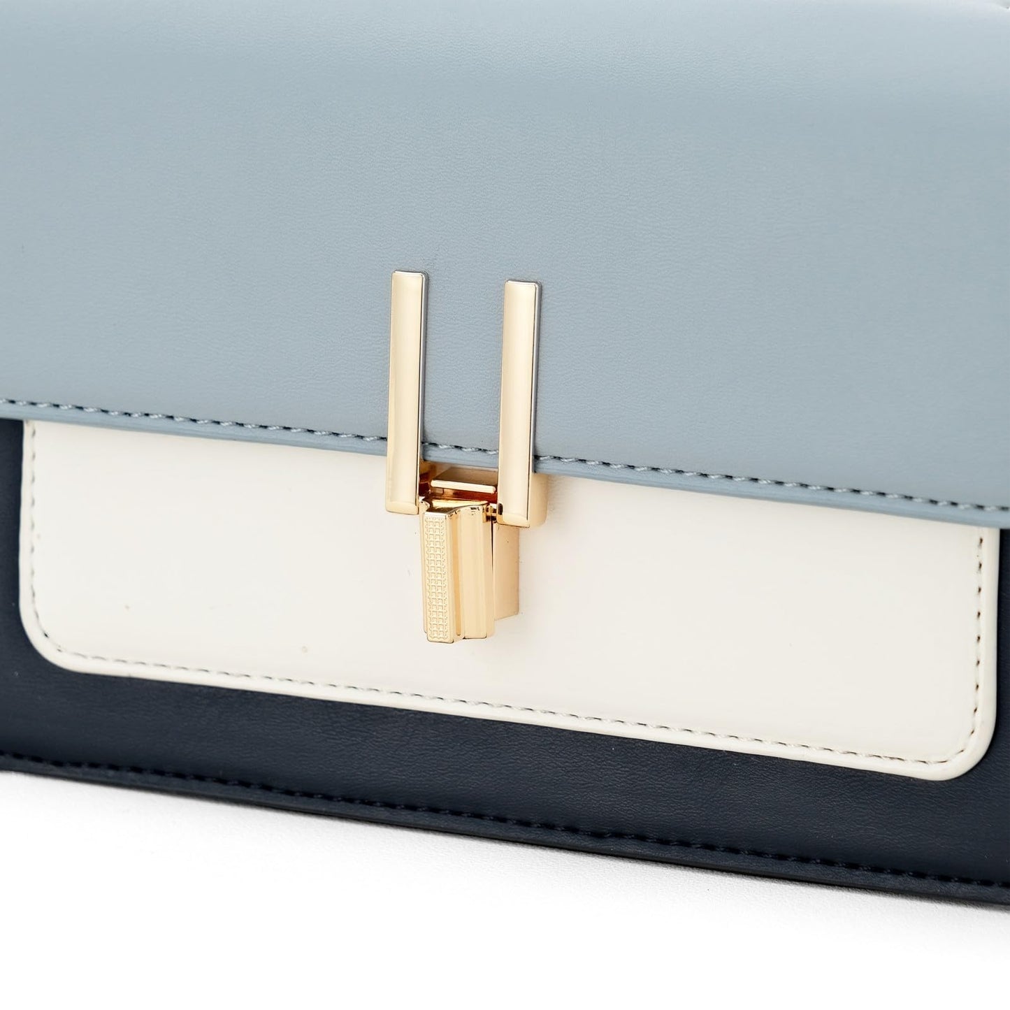 Crossbody Bags for Women Cute Faux Leather Trendy Cross Body Bag Purses for Women Small Multi Color Designer Handbags Womens Purse Satchel Chain Strap Ladies Shoulder Bag Blue White