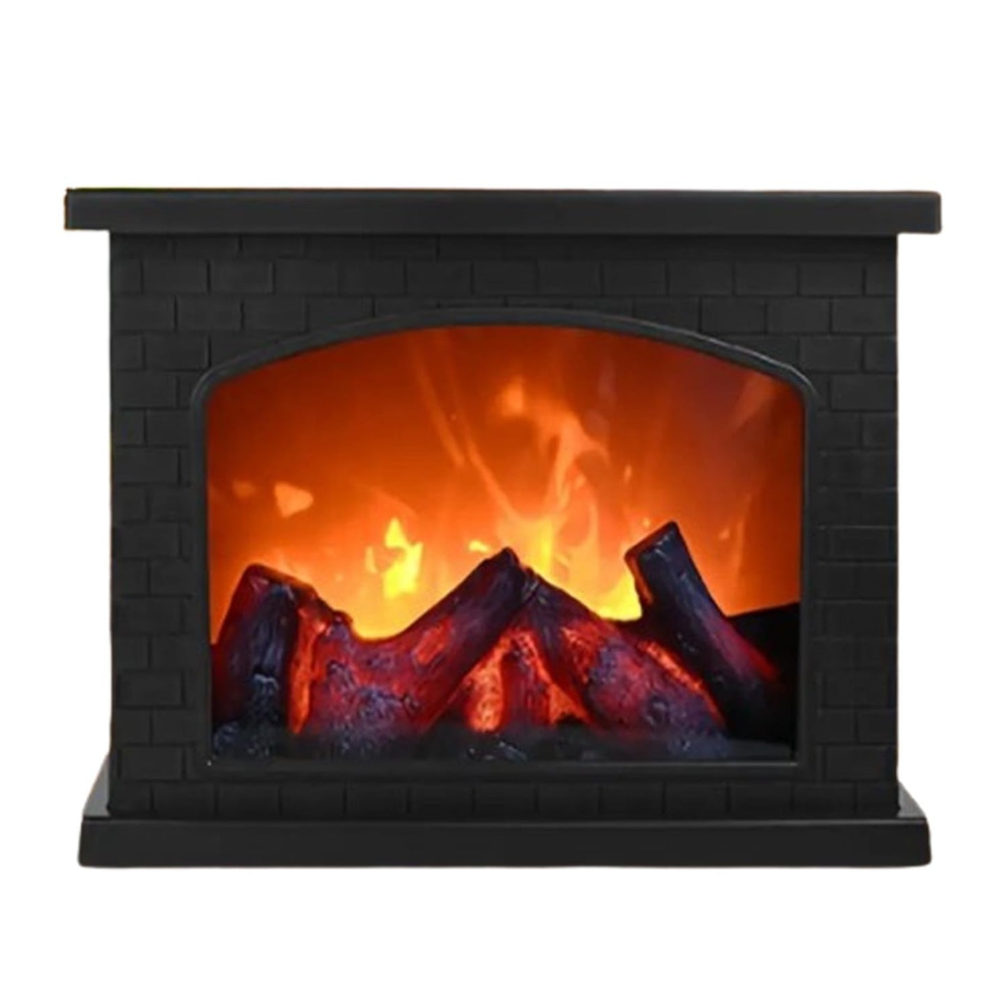 Ragyzity Decorative Small Fireplace Lantern, Flameless Portable Electric Light, Cozy Indoor Mini Fireplace for Home Christmas Decor