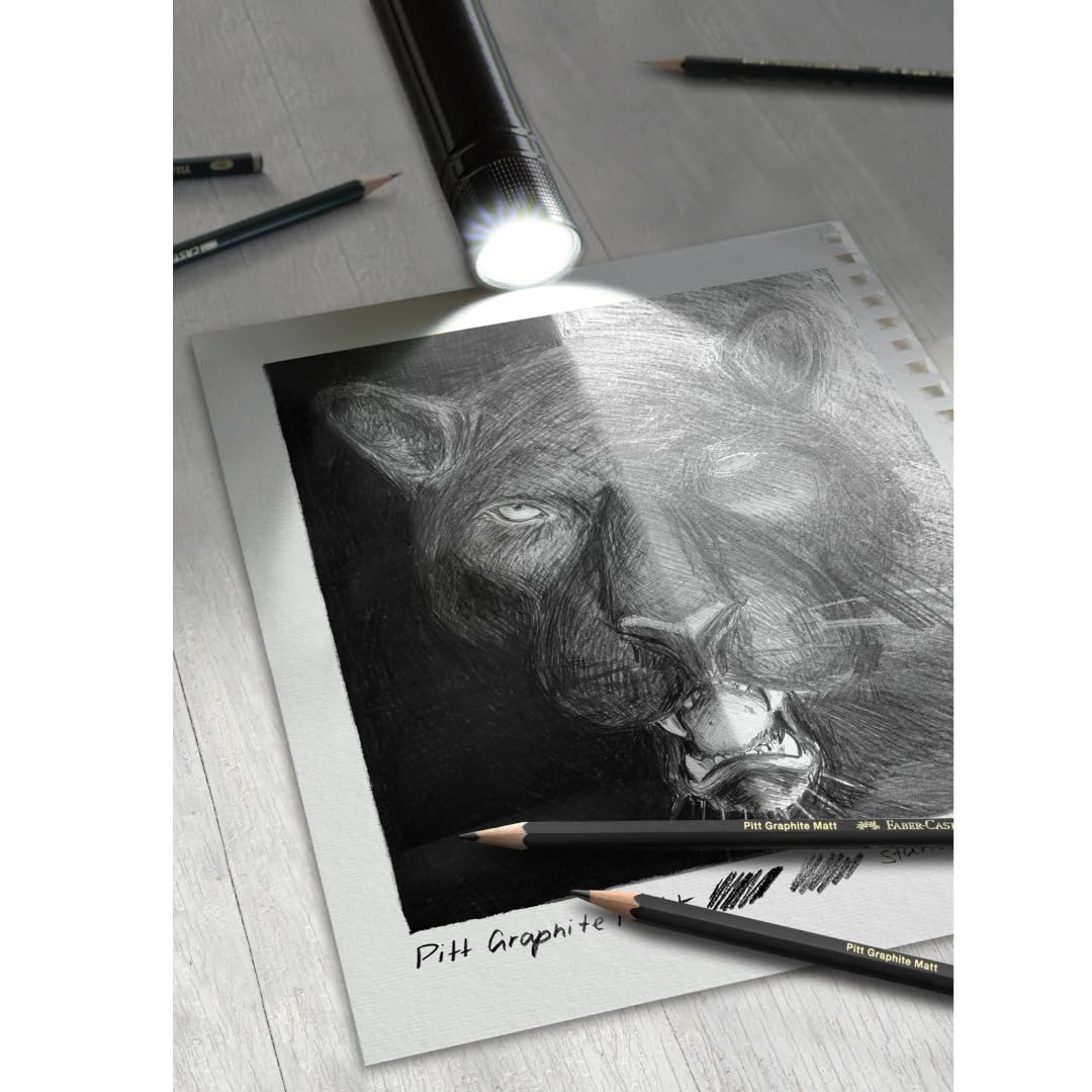 Faber-Castell Graphite Pencil Pitt Mat - 8pcs. and 9000 8pcs. in tin