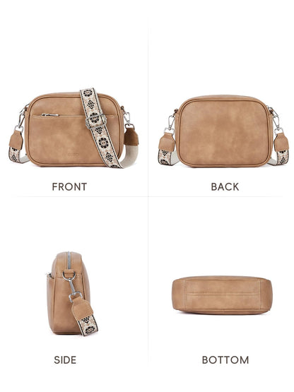 CLUCI Crossbody Bags for Women Trendy, Vegan Leather Shoulder Handbags，Purses for Women with Adjustable Wide Strap