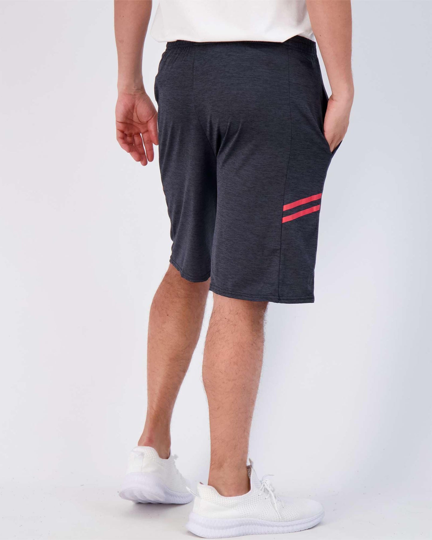 Real Essentials Men’s 5 Pack: 9" Dry-Fit Shorts – Athletic Gym, Workout, Basketball, Running, Casual Lounge Active Pockets, Set 6, L