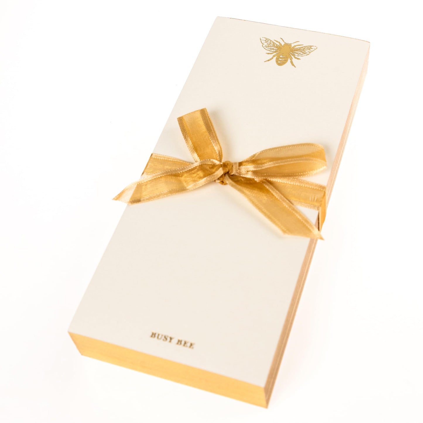 Graphique Bee Designer List Pad Luxe Collection, Gold Foil Embossed To-Do Notepad, Writing Pad with150 Pages, 4” x 9.75”