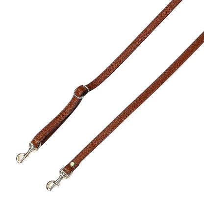 VanEnjoy Full Grain Leather Adjustable Replacement Cross Body Purse Shoulder Strap, 1/2” Width, Adjustable Length 25”-51” (Brown)