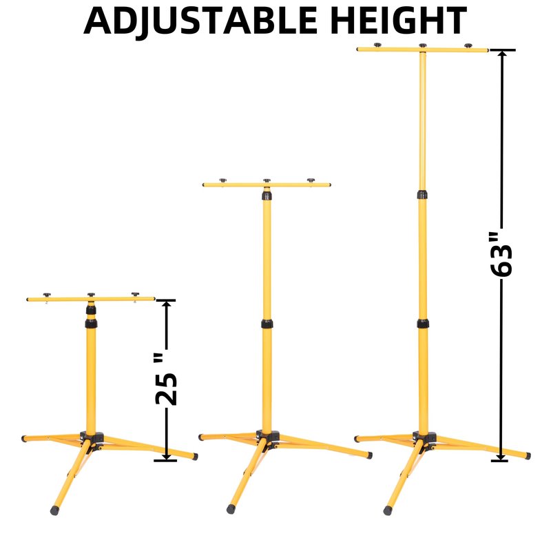 Nbguigdstr Archery Target Stand, Bow and Arrow Target Stand for Backyard & Shooting Range, Adjustable Foldable Metal Tripod Stand Hanging Traditional Straw & Foam Archery Targets and Work Light