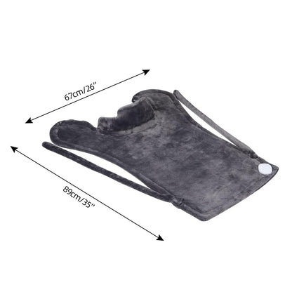 Ruqiji 17''x33'' XXXL King Size Heating Pad with 120 Minutes Auto Shut Off&6 Temperature Settings, Flannel Electric Heating Pad/Pain Relief for Back/Neck/Shoulders/Menstrual Pain/Leg Cramp (Dark Blue)