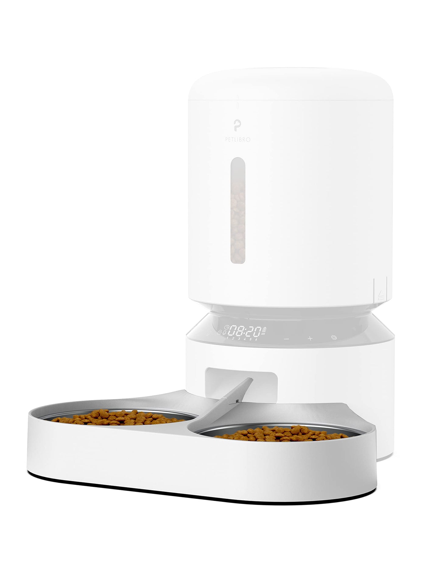 PETLIBRO Pet Food Splitter with Stainless Steel Bowls, Automatic Cat Feeder Bowls for Two Cats or Dogs, Suitable for PETLIBRO Automatic Cat Feeder PLAF005, PLAF006, PLAF103, PLAF203