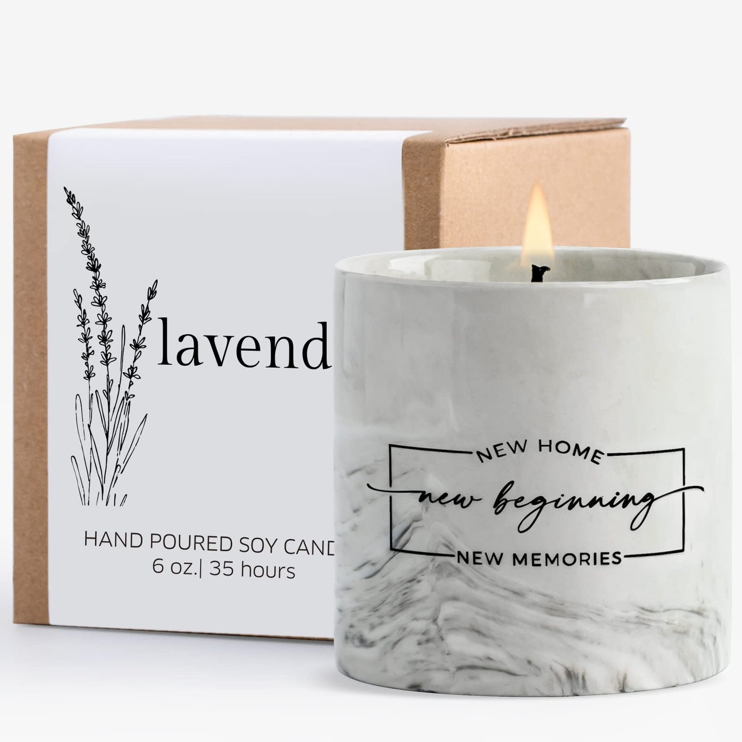 Freejac House Warming Gifts New Home Housewarming Gift for Women Men Friend New Home Gift Ideas New Homeowner Gifts House Warming Decoration Party Decor Porcelain Ceramics Scented Candle