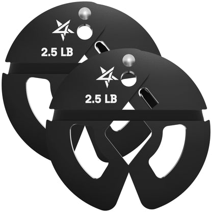 Yes4All Fractional Weight Plates Set, Available In Steel And Rubber, Set of 2/4/6 Plates in 1.25LB, 2.5LB, or 5LB Sizes, Micro Change Plates for Dumbbell and Olympic Barbell Weightlifting