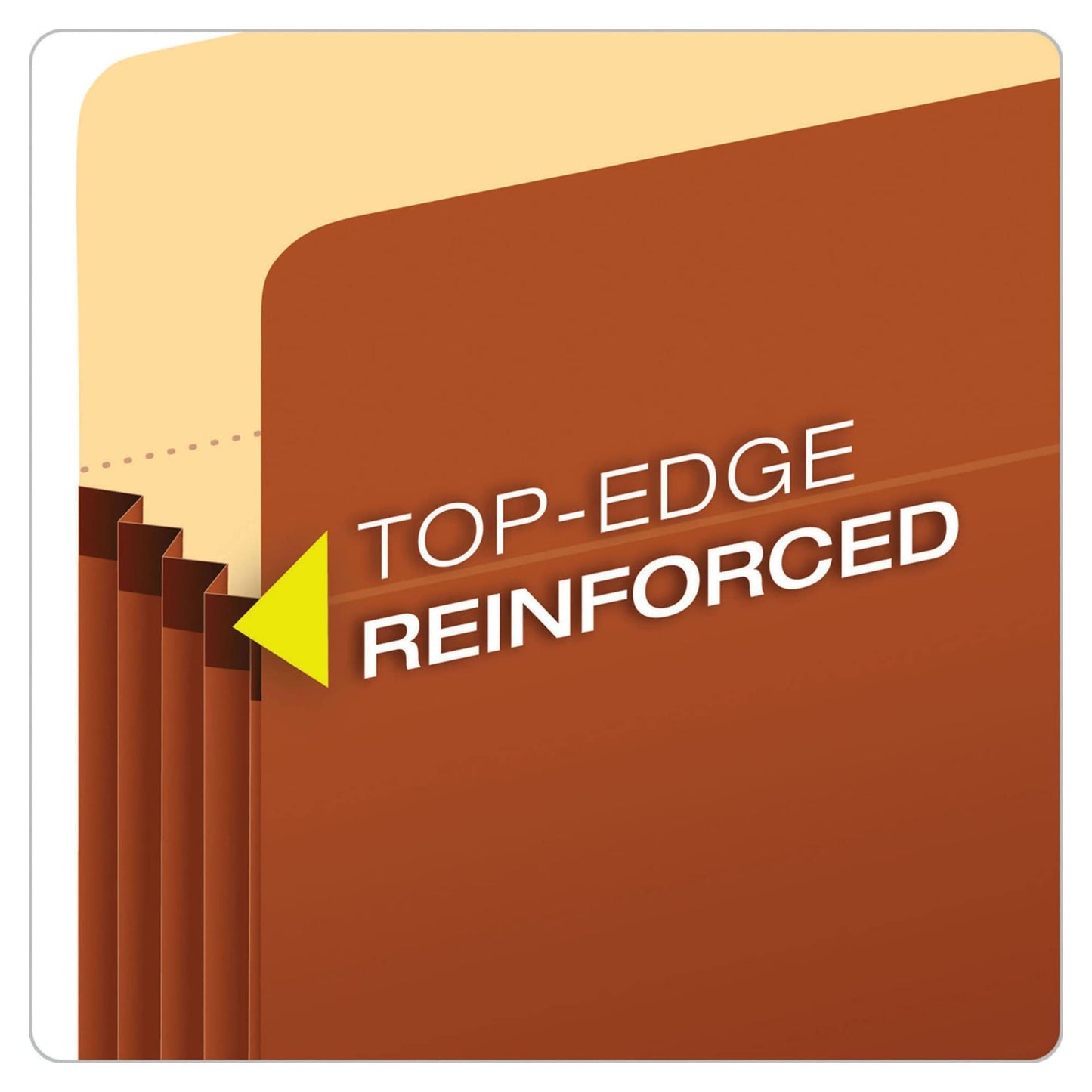 Pendaflex Expanding File Pockets, Letter Size, 5.25" Expansion, Reinforced with DuPont™ Tyvek® Material, Redrope, 10 per Box (1534G-OX)