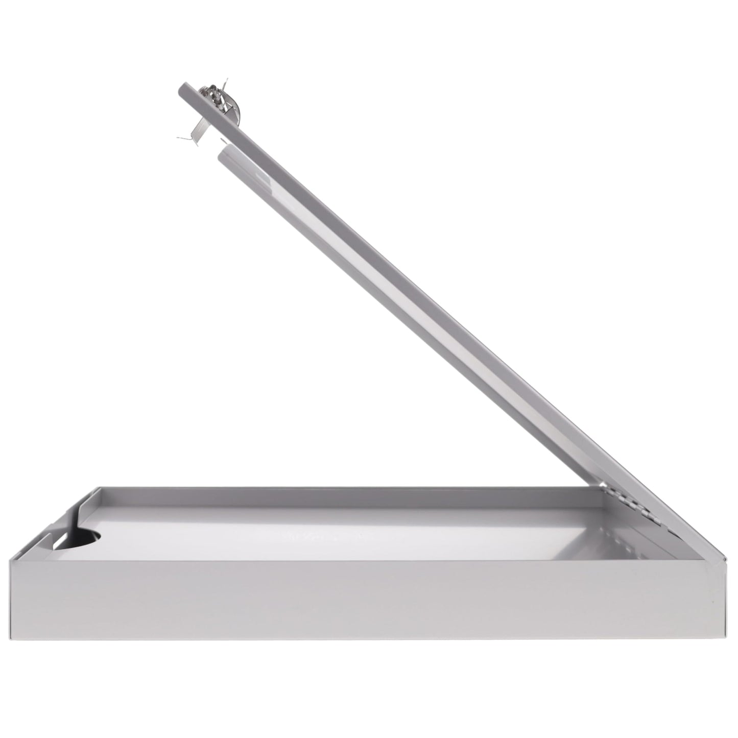 Saunders Cruiser Mate Metal Clipboard with Storage, Dual Tray Aluminum Nursing Folio, Heavy Duty Form Holder for Police & Work, Letter Size Privacy Box with Self-Locking Latch, Silver