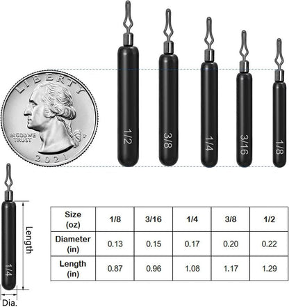 Tungsten Drop Shot Weights - 12Pcs Fishing Sinkers for Bass | Durable & Heavyweight