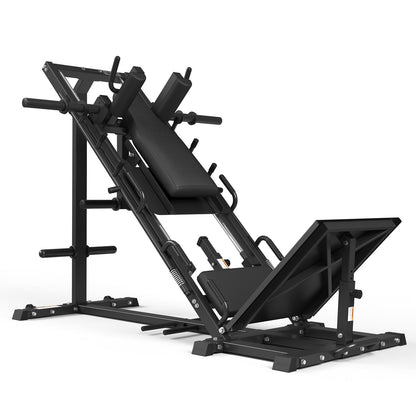 GMWD Leg Press Hack Squat Machine Combo, Professional Adjustable Leg Press Machine for Home Gym with Linear Bearing, Hack Squat Machine with Weight Storage, Leg Machine for Full Lower Body Workout