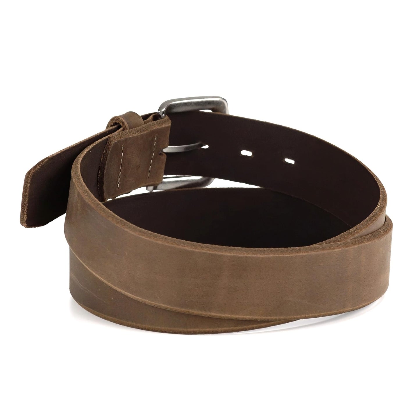 ARIAT Men's Embossed Logo Beveled-Edge Leather Belt, Medium Brown, 38