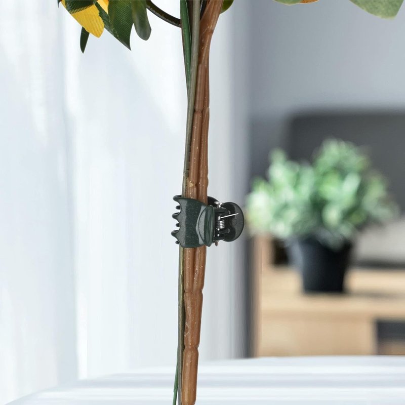 AccEncyc 100 Pcs Plant Clips Orchid Clips Plants Orchid Support Clips Flower Vine Clips for Supporting Stems Vines Stalks Climbing Plant Grow Upright