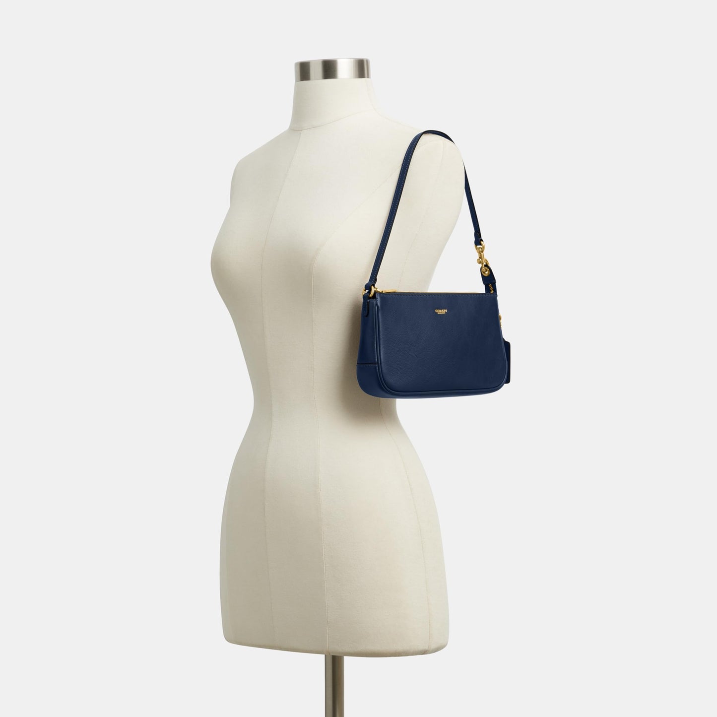COACH Natural Grain Leather Plaza Bag