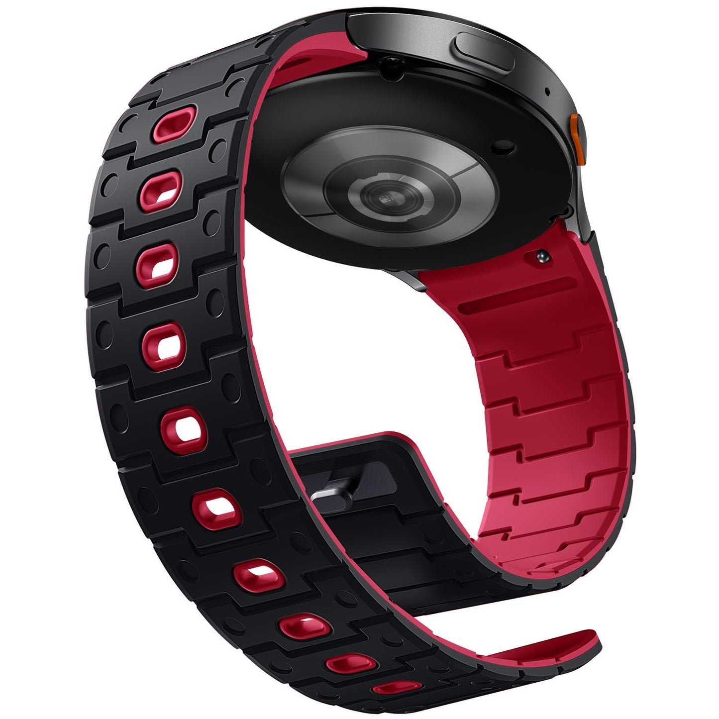Bandletic Silicone Magnetic Band Compatible with Samsung Galaxy Watch 7 6 5 4 FE 40mm 44mm/Watch 6 4 Classic 43mm 47mm 42mm 46mm/Watch 5 Pro 45mm, 20mm No Gap Soft Sport Strap for Men Women