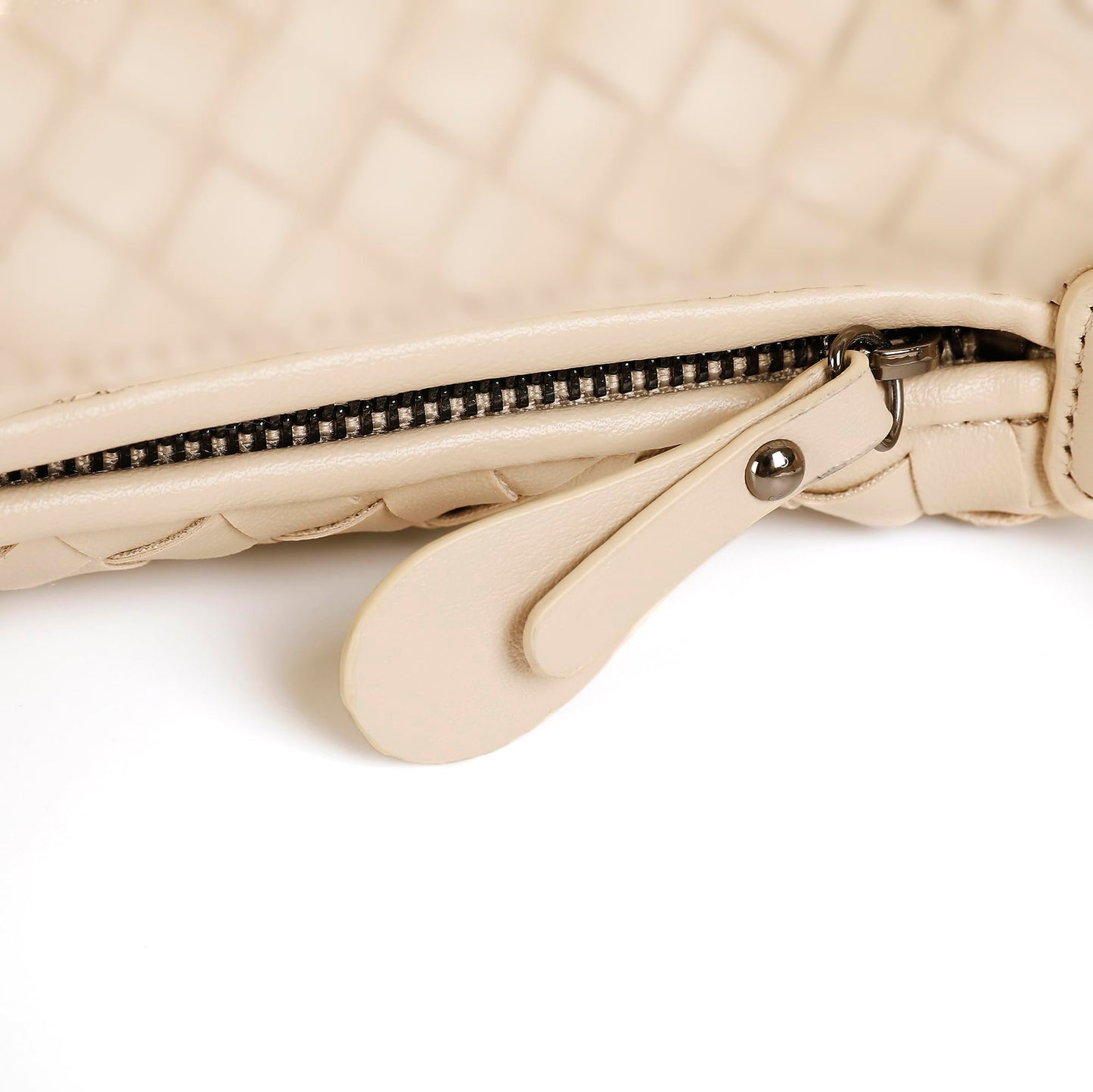 YLYYHH Shoulder Bags for Women, Woven Leather Crossbody Bag Small Purse Cute Hobo Tote Handbag Mini Clutch, White