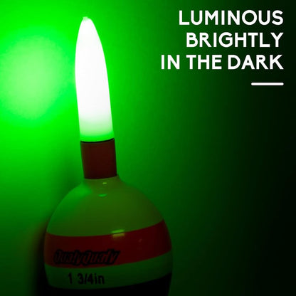 Lighted Slip Bobbers - 4PCS Glow in the Dark Fishing Floats | Spring Bobber for Crappie & Walleye Fishing