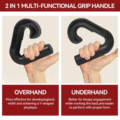 Neutral Grip Pull Up Handles 45° - Angles 90 Grips for Relieve Wrist Stress - Non-Slip Pull Up Grips - for Pull-Ups Deadlifts - Fits Pull Up Bar Grips & Barbells Home Gym Enthusiasts (45°)