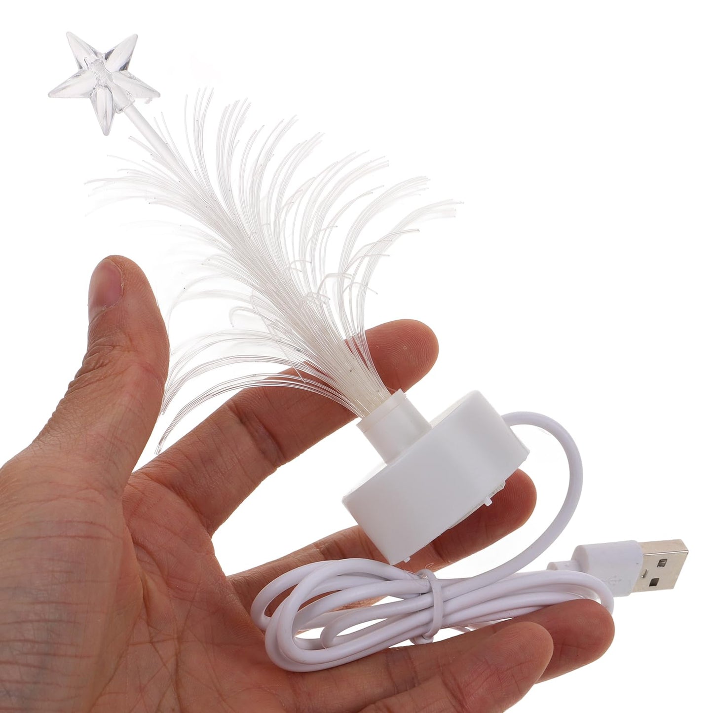 Christmas Tree USB Power Color Changing Fiber Optic Christmas Tree for Christmas Party Tabletop