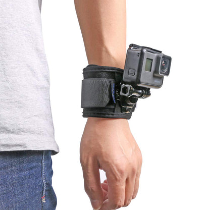 SUREWO Wrist Strap Mount Compatible with GoPro Hero 13/12/11/10/9/8/7//6/5 Black,DJI Osmo Action 5 pro/4/3,Insta 360 ONE R,AKASO/Campark and More