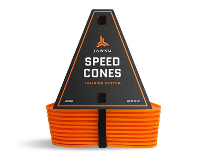 JAWKU Speed Cones Training System for Agility, Speed, Drills and Athletic Sports Training, 10 Cones