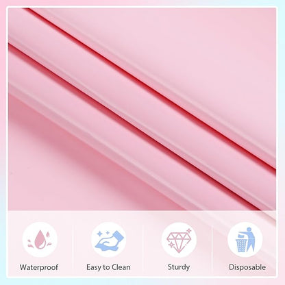 6 Packs Gender Reveal Tablecloths 54 x 108 Inch Disposable Plastic Pink and Blue Tablecloth Waterproof Rectangle Table Covers for Boy or Girl Baby Shower Party Decorations