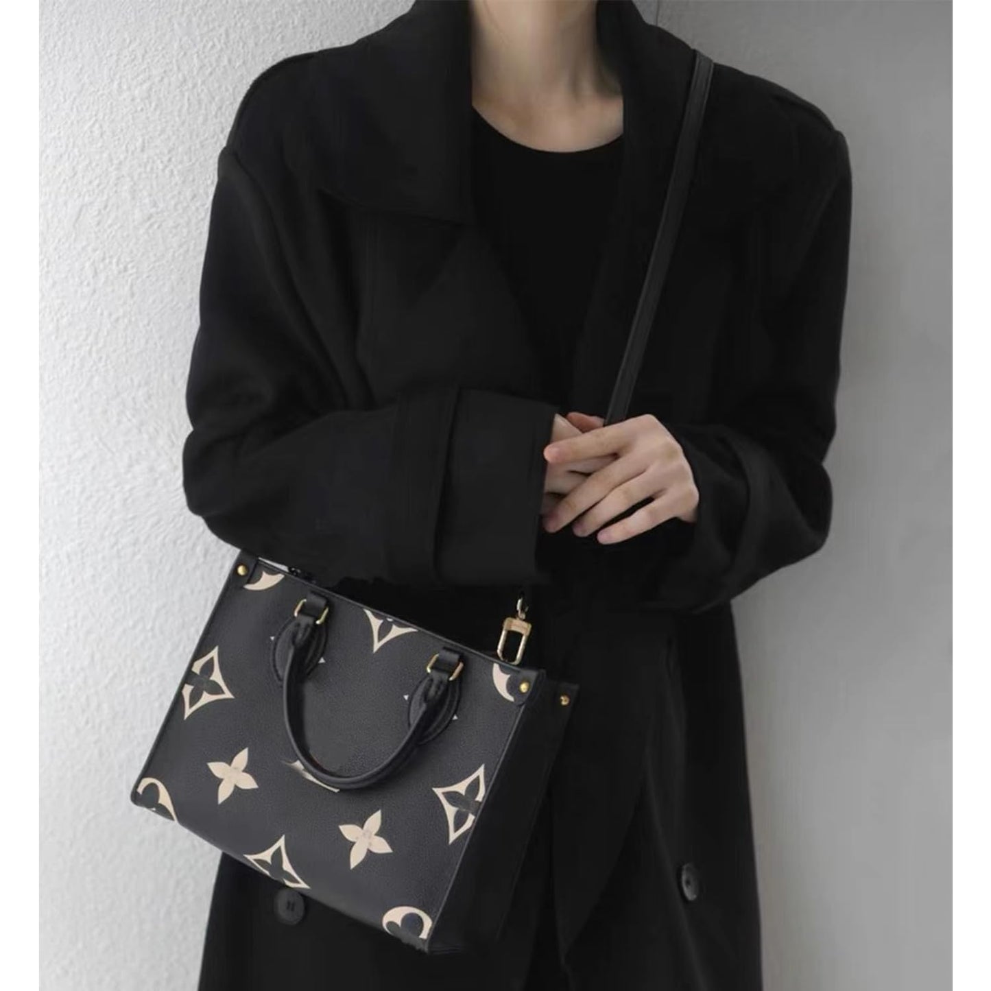 BEUDW Leather Adjustable Shoulder Strap, Used For Replacing Leather Shoulder Strap, Suitable For Handbag Shoulder Strap (width: 0.6in-Black)