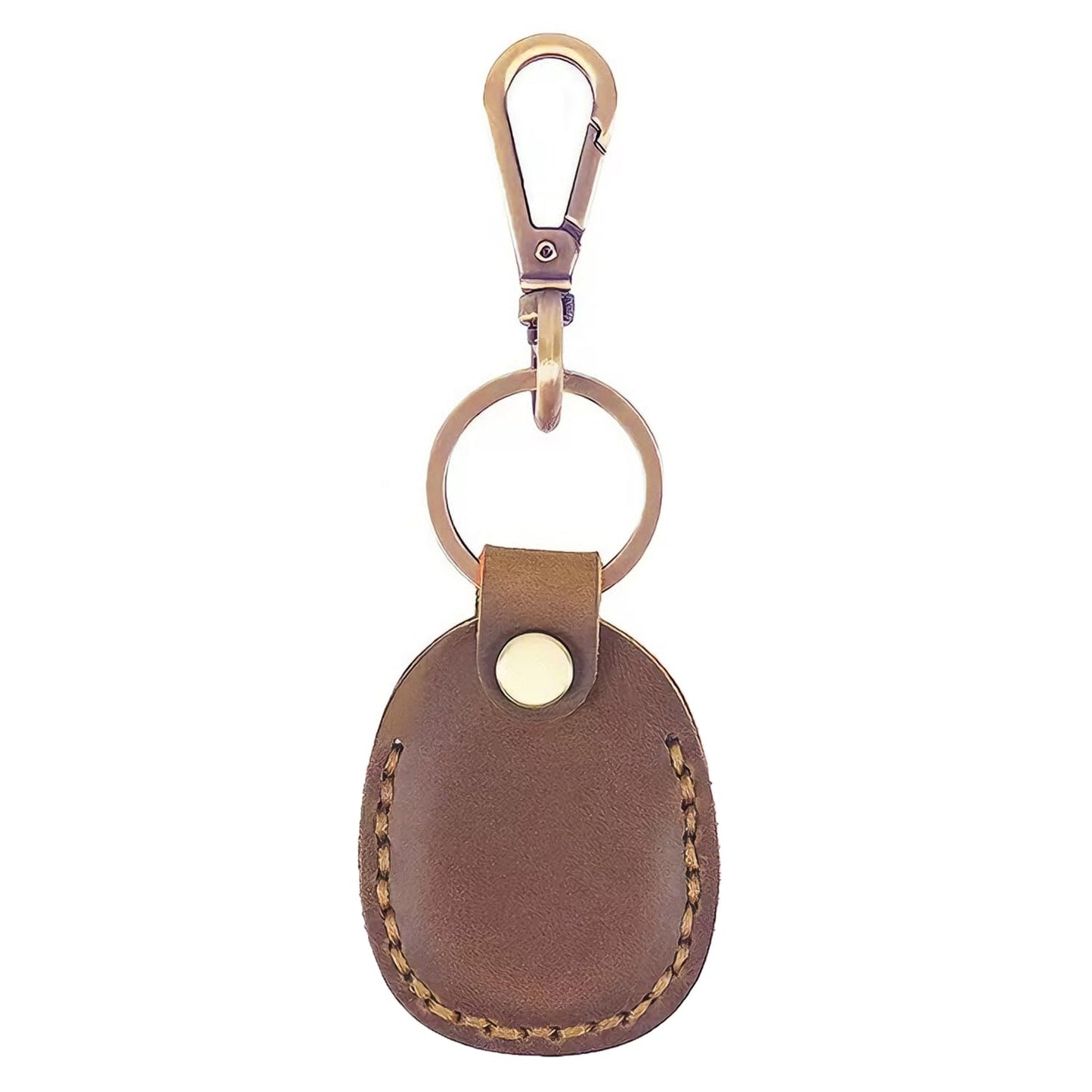 Temvue Leather Keychain RFID Key Fob Holder - Stylish and Secure Way to Carry Your Keys