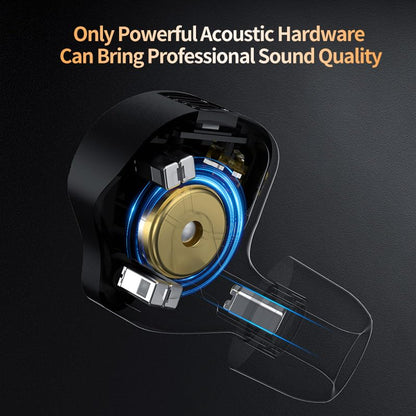KZ ZS12 PRO X in Ear Monitor IEM Headphones,1DD+5BA Hybrid Wired Gaming Earbuds,KZ in Ear Monitor Gaming Earbuds Earphones with 2PIN Cable for Audiophile (Dark Black, NO Microphone)