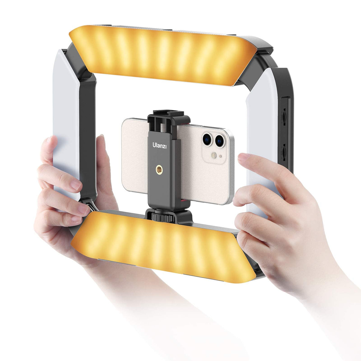 ULANZI U200 Smartphone Video Rig - Control LED Ring Light, YouTube & Vlogging Filmmaking Stabilizer